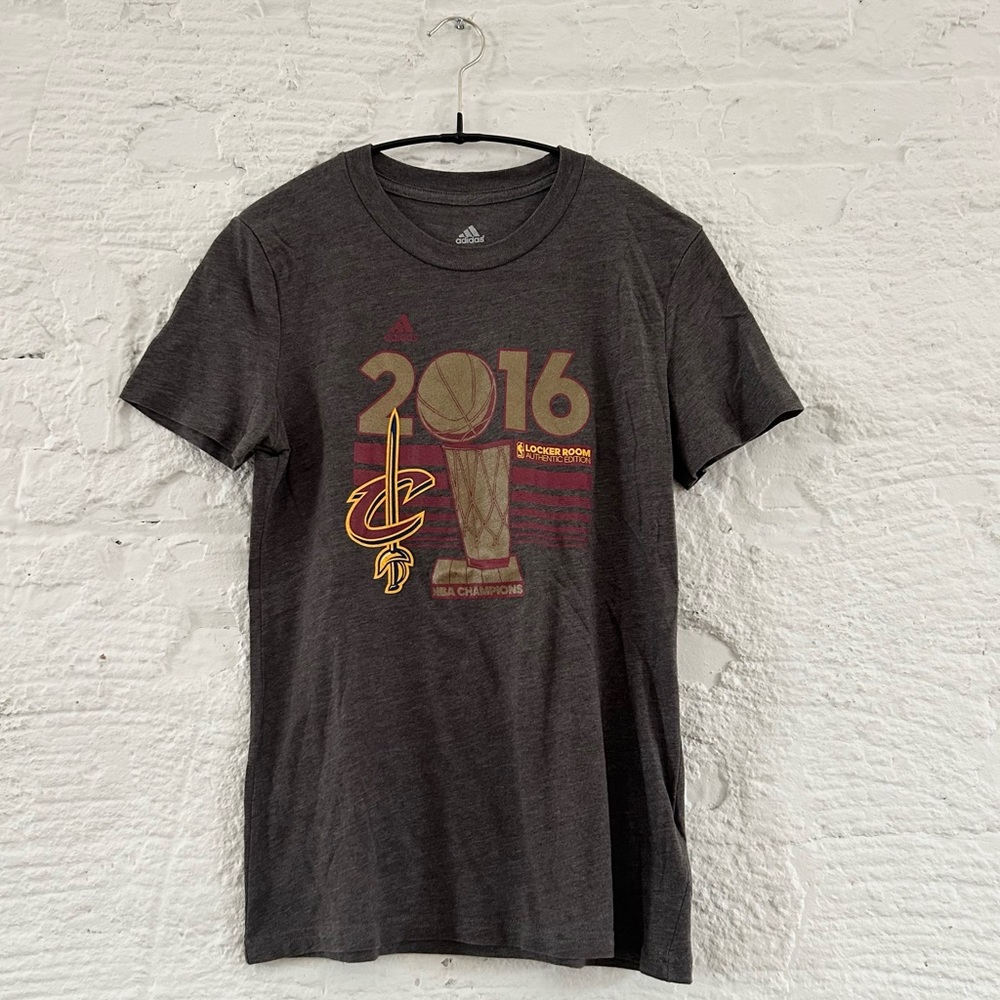 Cleveland Cavalier’s 2016 NBA Champions Grey Adidas Graphic Tee